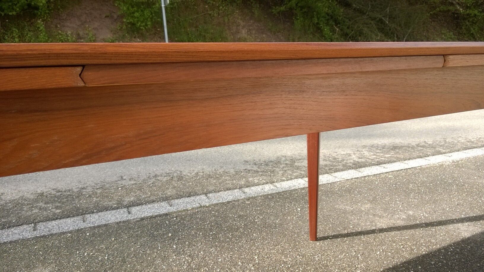 Scandinavian extendable teak table