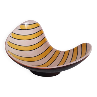 50s lined asymmetrical dish