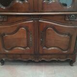 Buffet 2 body Louis XV walnut