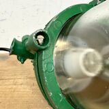 Green Industrial Cast Aluminium Explosion Proof Lamp, 1970s