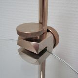 Vintage design glass and metal display shelf
