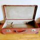 Old suitcase wood and leather