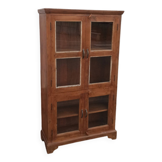 Armoire vitrée ancienne en bois
