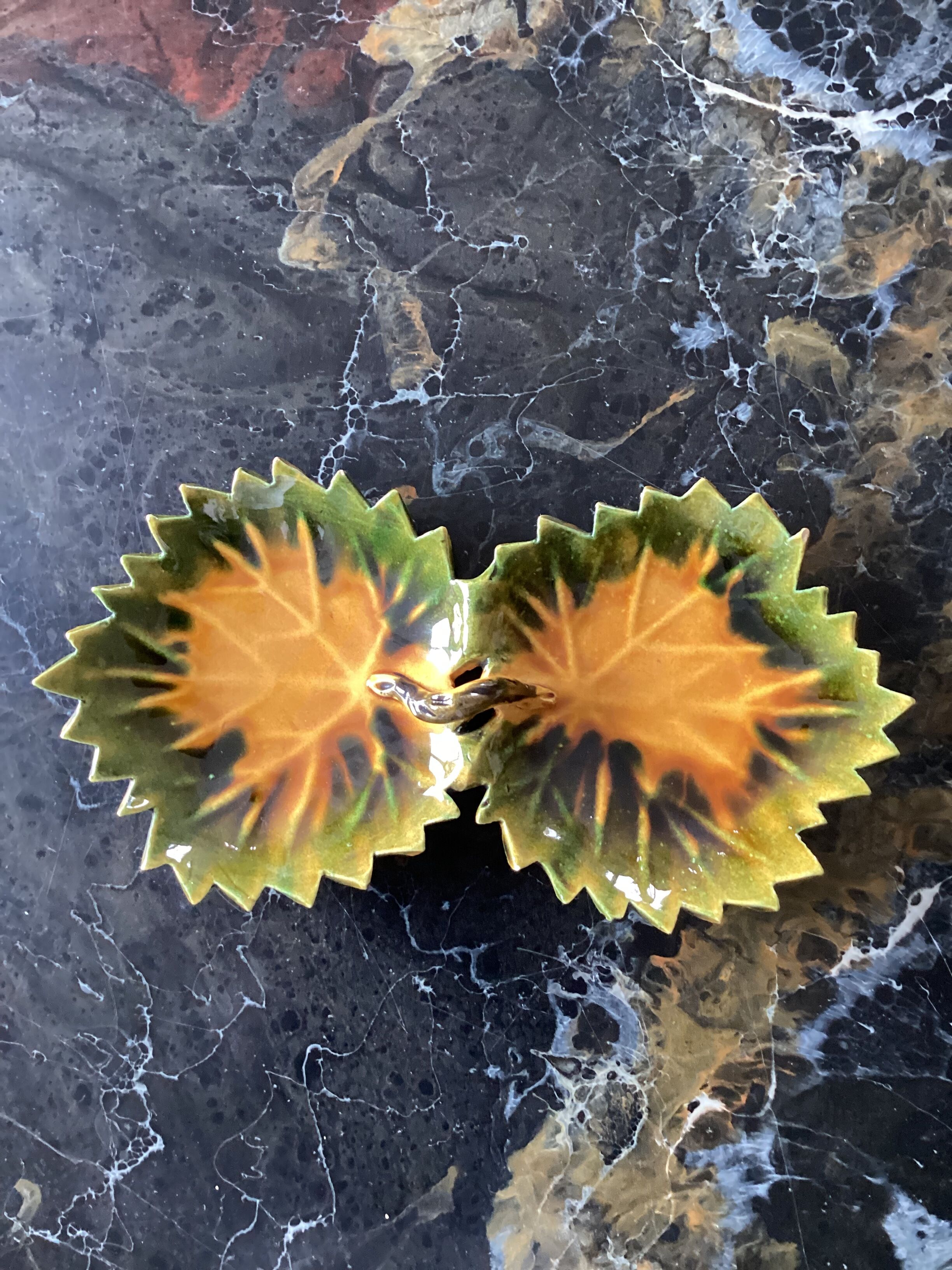 Vallauris ceramic dish signed