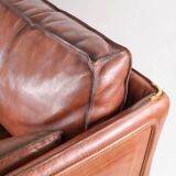 Roche Bobois 3-seater leather sofa