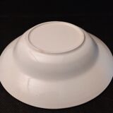 Plat de service creux ancien en porcelaine Motif Floraux verts