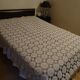Antique crochet bed cover 275 x 255