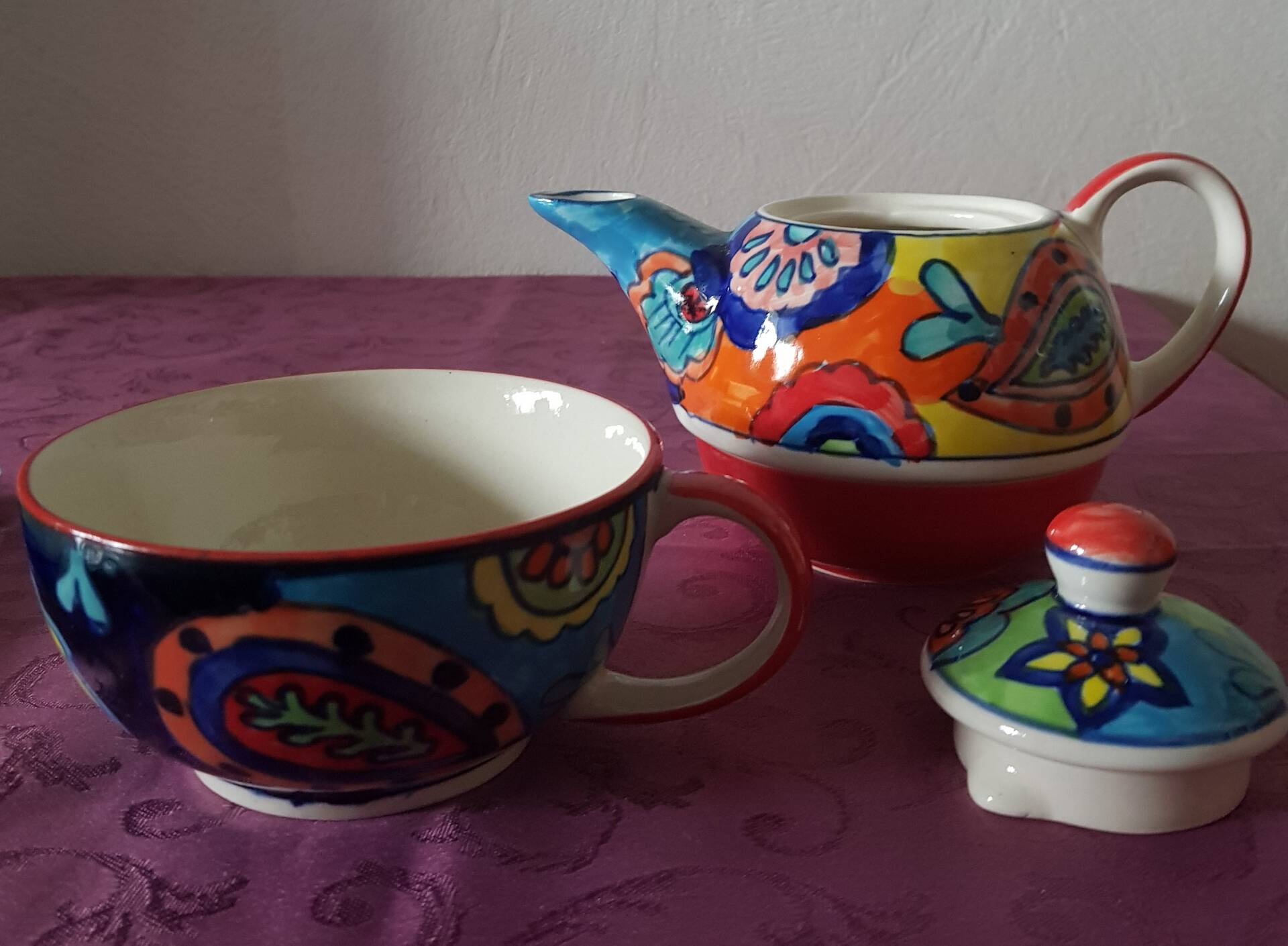 Teapot and cup set, brand Gall&Zick.