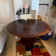 Solid wood dining table