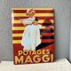 Maggi advertising plate in stamped sheet metal - 30 x 40 cm