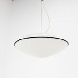 Large Murano All Glass Pendant, Italy, 1980s