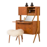 Danish teak secretire with hidden vanity attr. to Poul Volther, 1960s