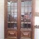 Vitrine bibliothèque H234 noyer XIX°