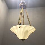 Italian Murano glass light pendants, 1980s, set of 2