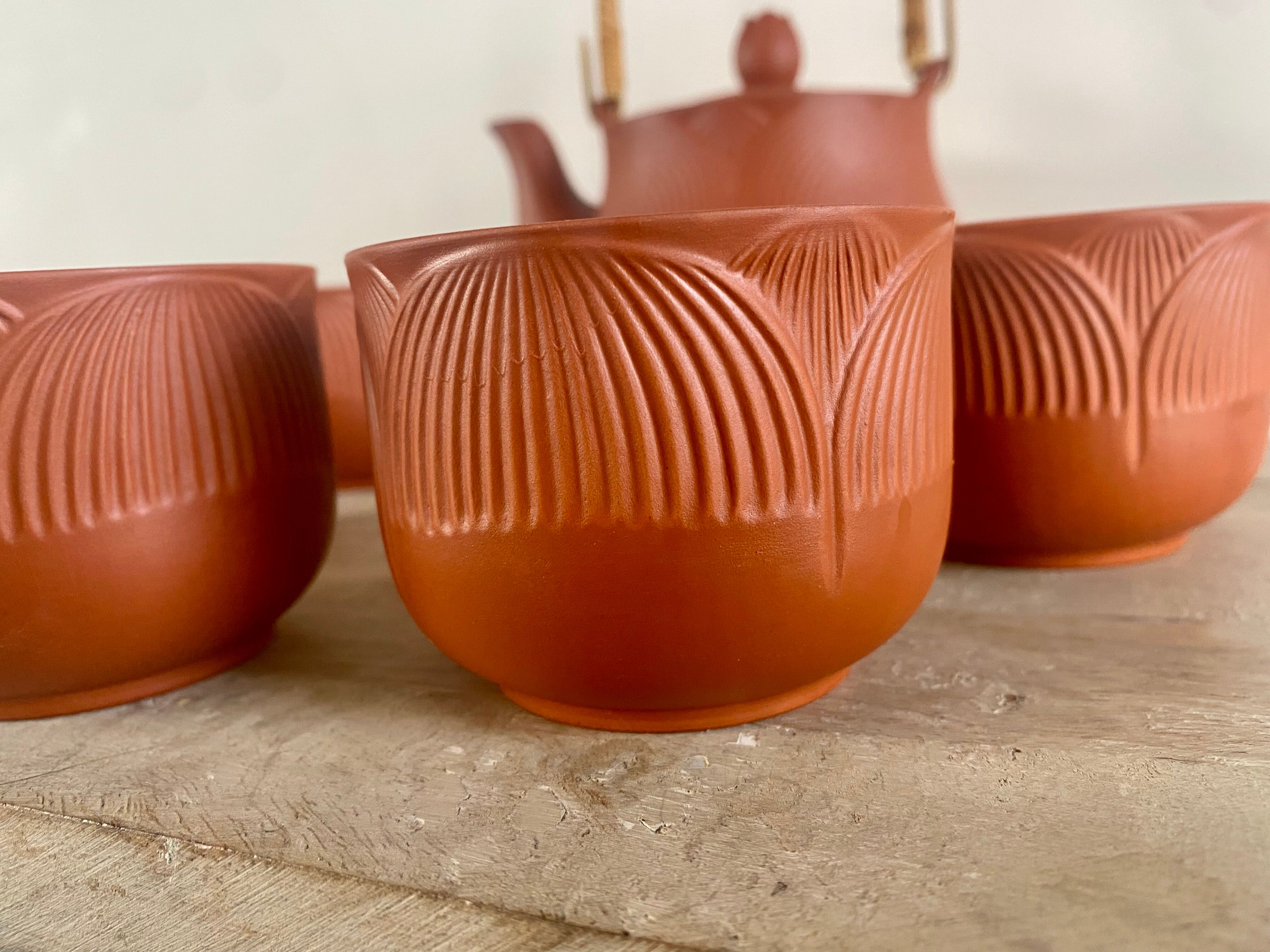 Terracotta tea set