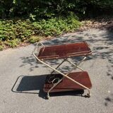 old serving trolley / cart / table on wheels / vintage