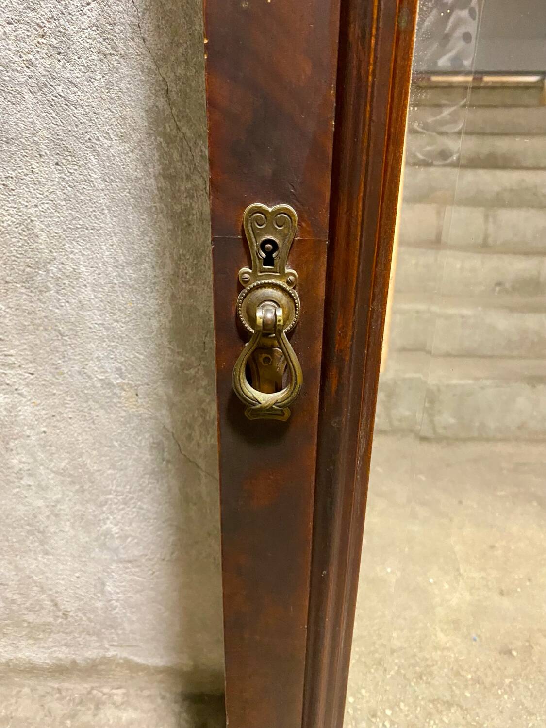 Large antique beveled mirror