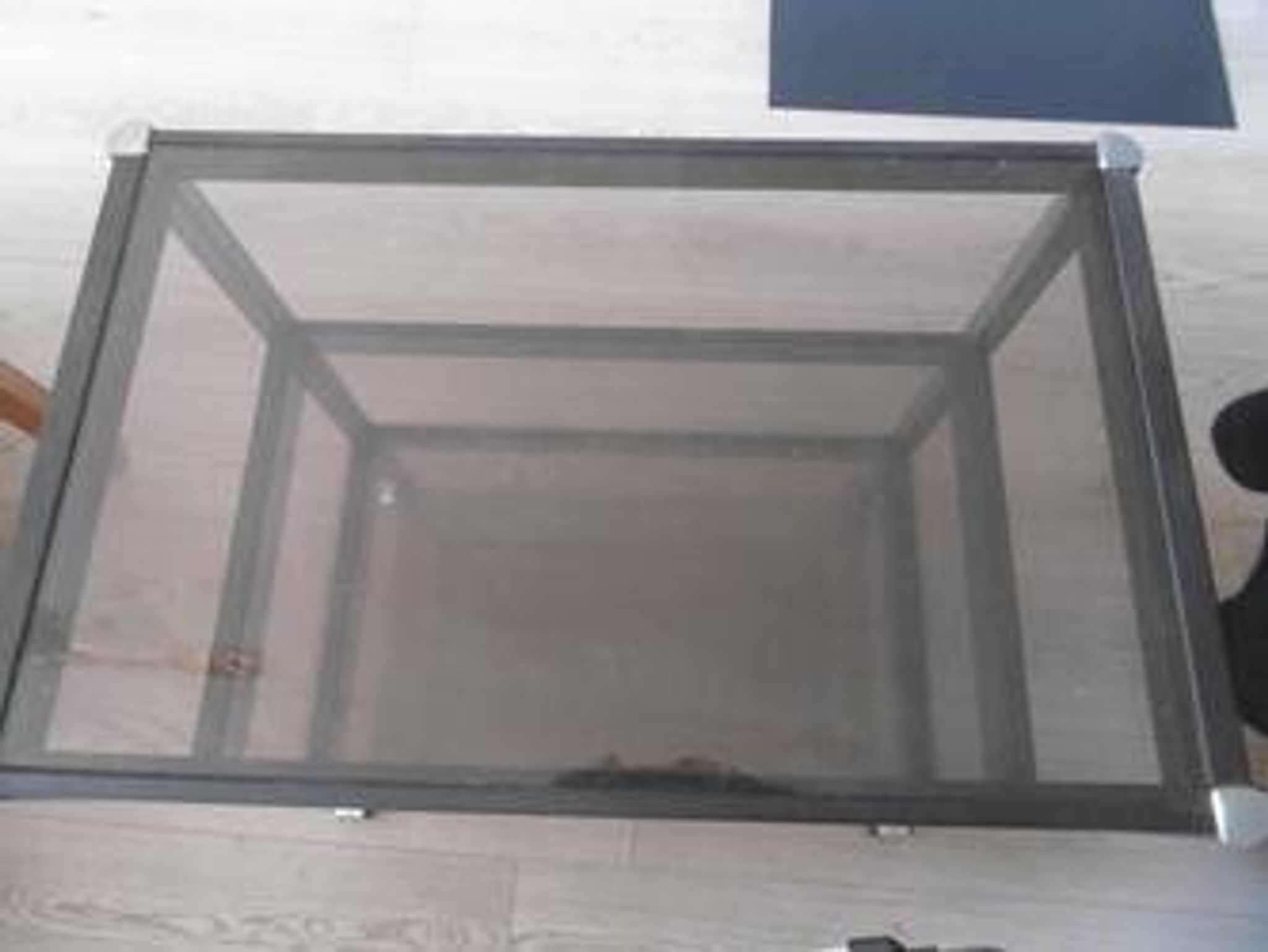Smoked glass table from the 70s