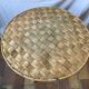 Round table in vintage chestnut