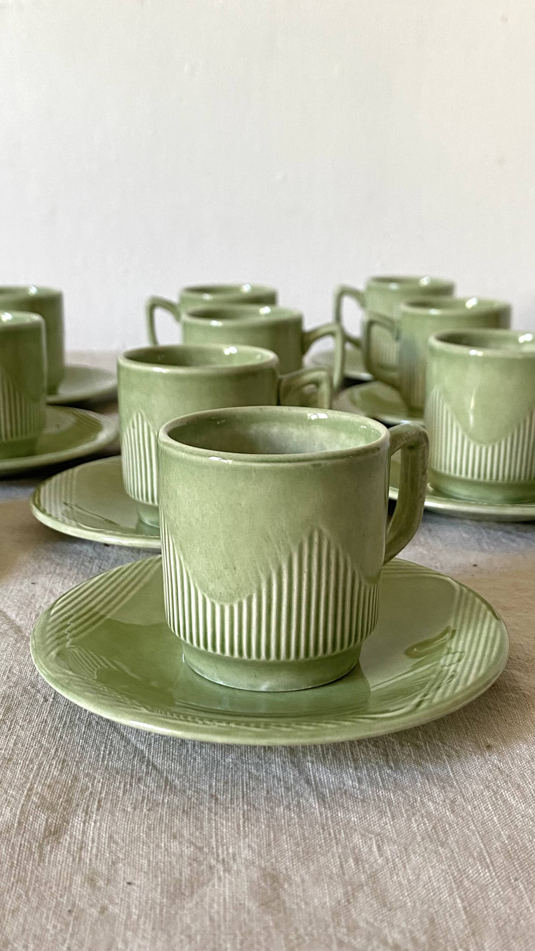 Pagnossin Italy espresso cups, 50s-60s