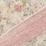 5x8 Pale Red & Cream Floral Pattern Vintage Rug, 144x250Cm