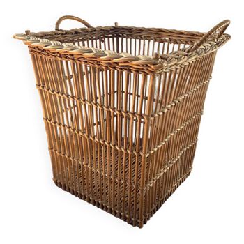 Large vintage wicker basket.