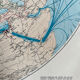 Old map Communications — Northern Hemisphere | Maritime routes & p