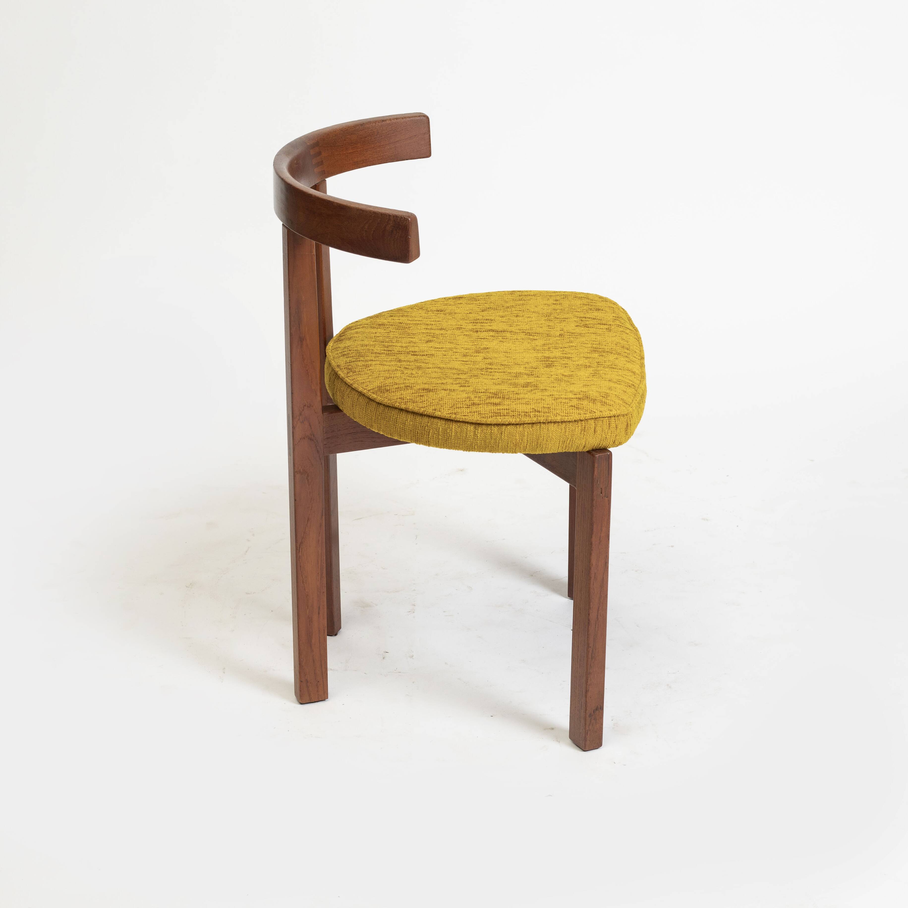 Set of 5 teak dining chairs by Inger Klingenberg for  France & Søn, Denmark