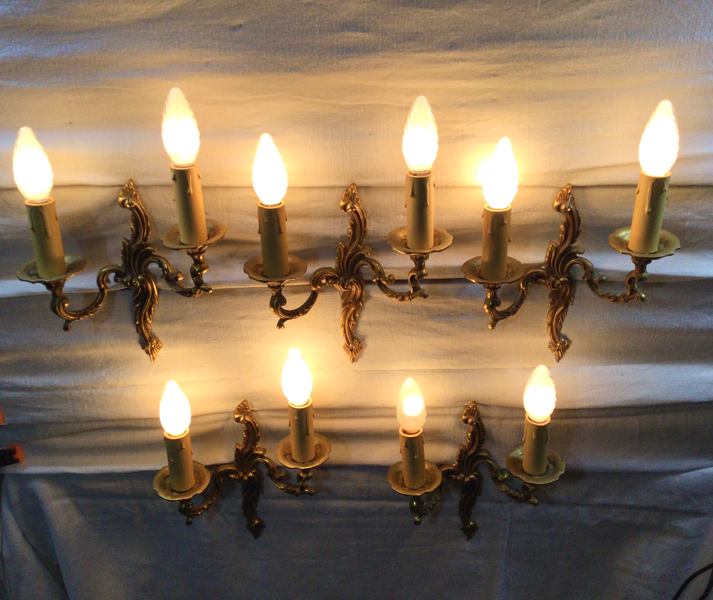 Set of 5 sconces louis XV