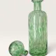 Large contemporary cylindrical carafe in blown glass