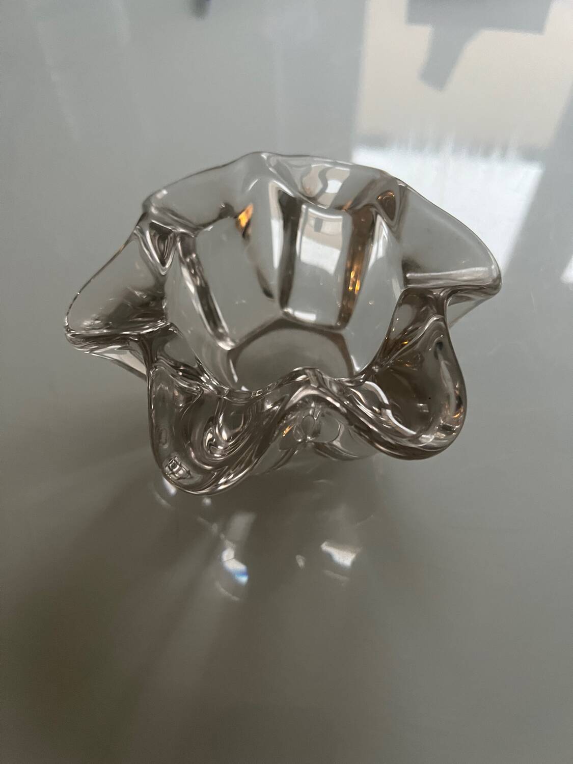Antique glass ashtray