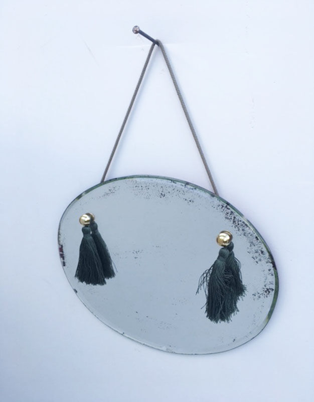 Miroir biseauté ovale 24x30 cm