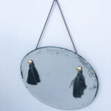 Oval beveled mirror 24 x 30 cm