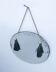 Miroir biseauté ovale 24x30 cm