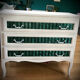 Commode Louis XV straw marquetry
