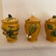 3 vintage kitchen pots
