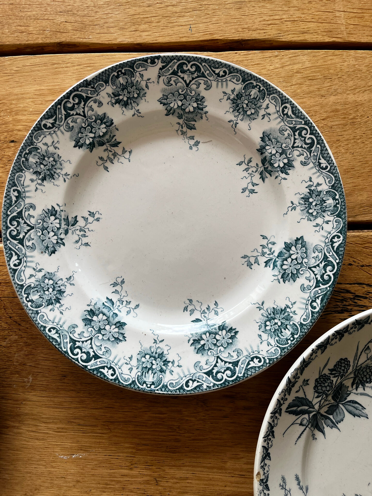 6 assiettes terre de fer