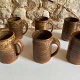 Vintage stoneware mugs