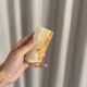Small vintage cylindrical vase in onyx.