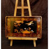 Chinese lacquered wooden tray, early 20th century