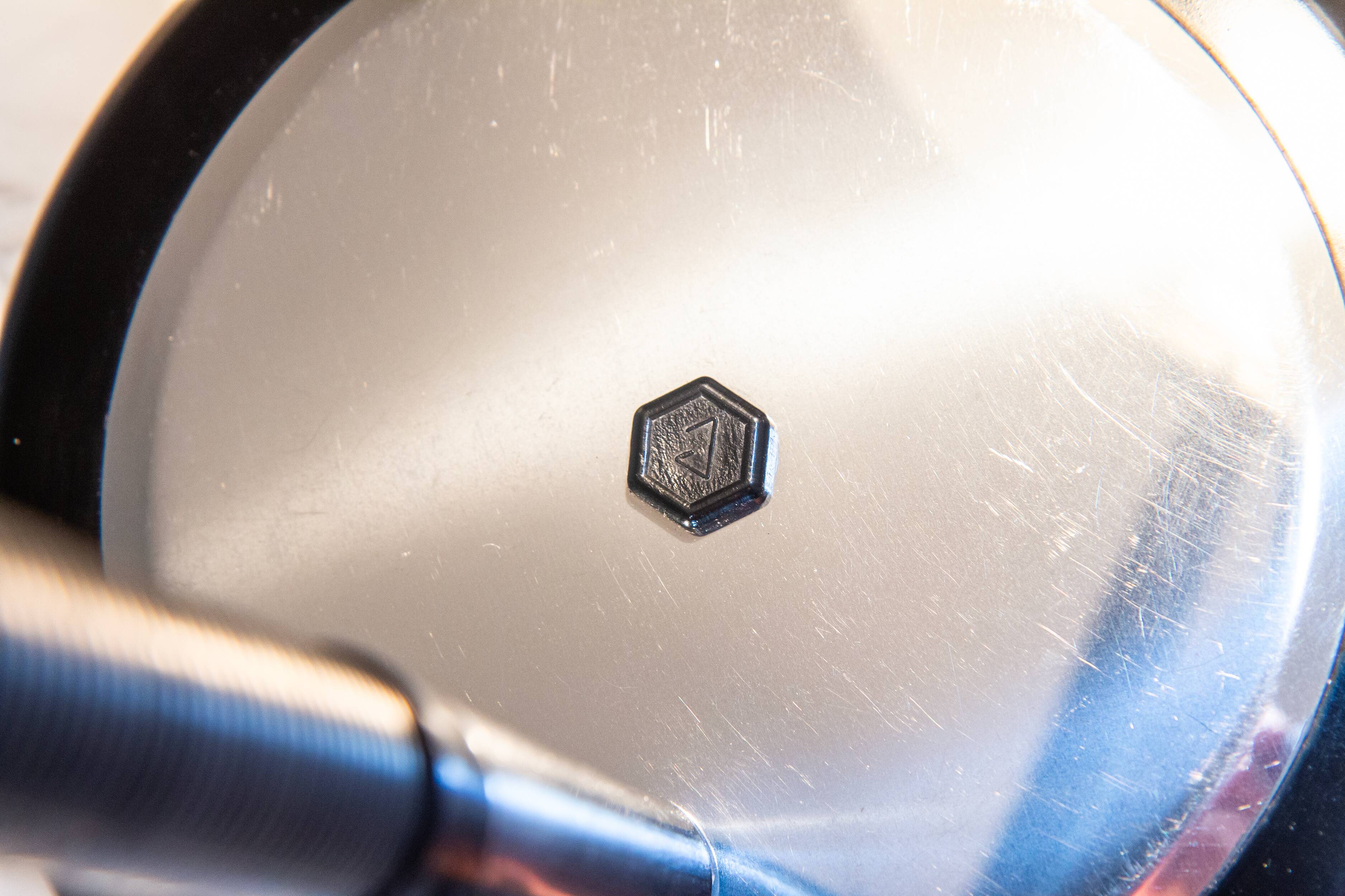 Large aluminium space age chrome lamp 1970