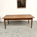 1950s farmhouse table, oak and pine