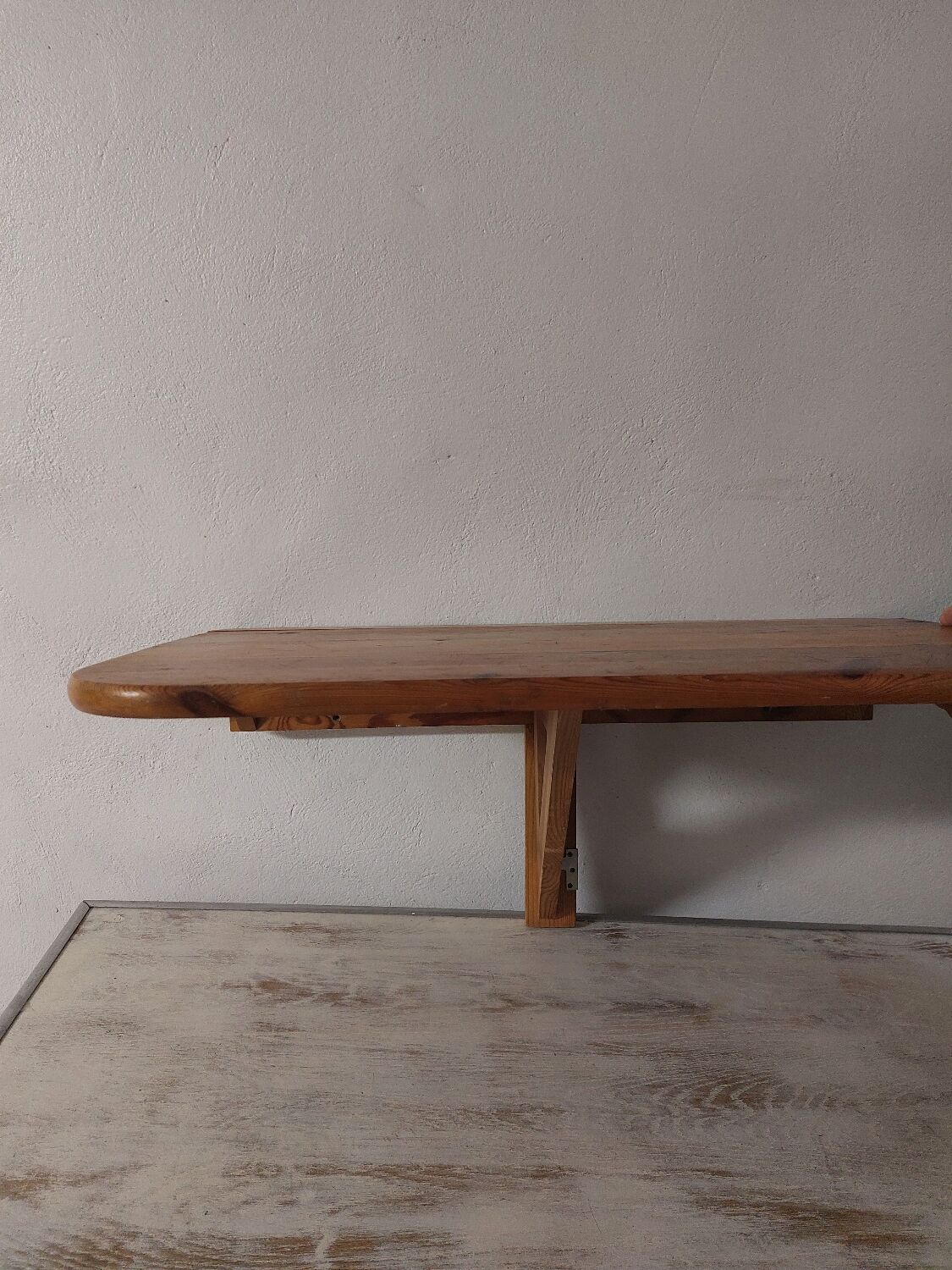 Folding wall table in solid pine .80