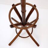 Porte manteau perroquet vintage en bois courbé