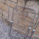 5 vintage 70'S chairs + Giancarlo Piretti Castelli support