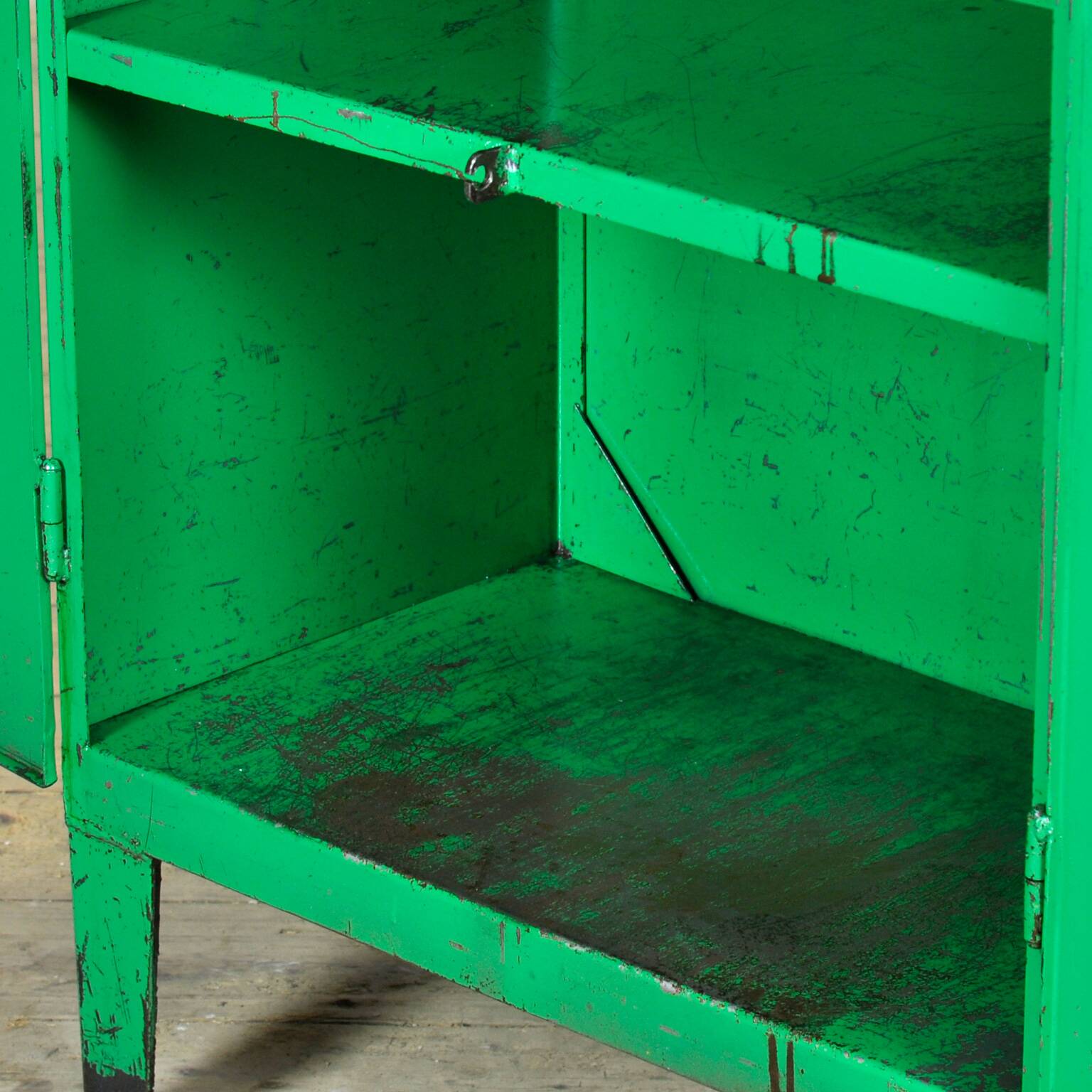 Industrial wrought iron cabinet, 1960s
