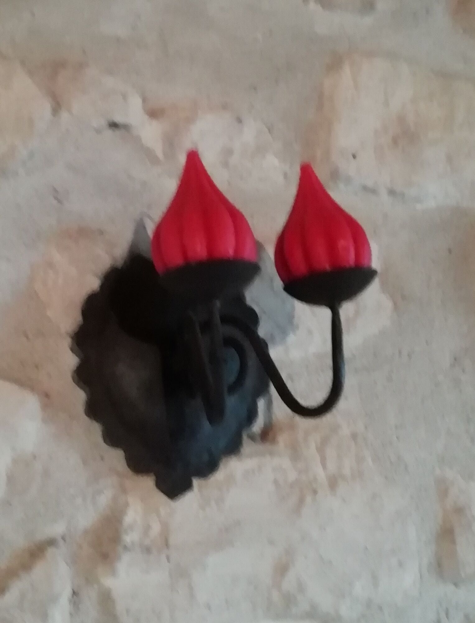 Set of 2 wall candle holders