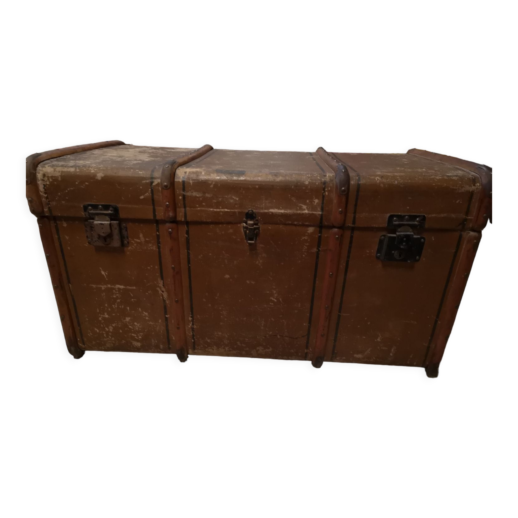 Antique travel trunk