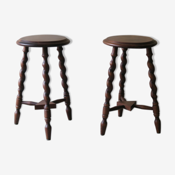 Pair of tripod stools