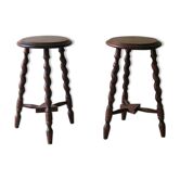 Pair of tripod stools